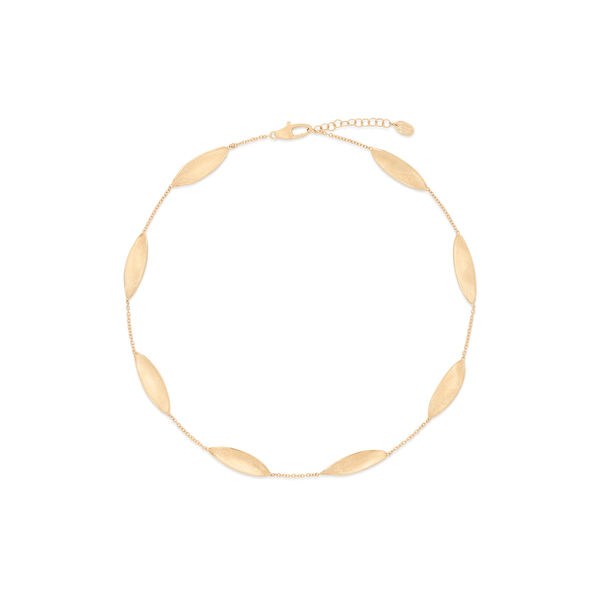 Lunaria Twist Yellow Gold Necklace